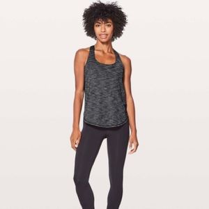 Lululemon Free To Be Serene Tank - Heathered Black